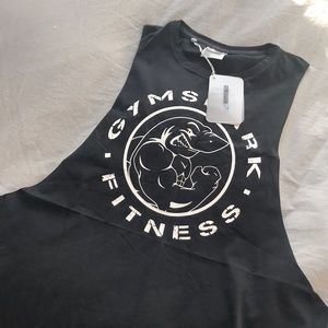 GYMSHARK Black sleeveless tank